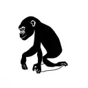 Chimp tattoo design idea