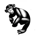 Chimp tattoo design idea