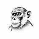 Chimp tattoo design idea