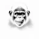Chimp tattoo design idea