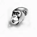 Chimp tattoo design idea