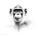 Chimp tattoo design idea