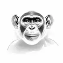 Chimp tattoo design idea