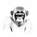 Chimp tattoo design idea