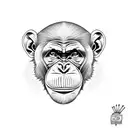 Chimp tattoo design idea