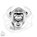 Chimp tattoo design idea