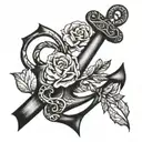 she's my karma, anchor tattoo design idea