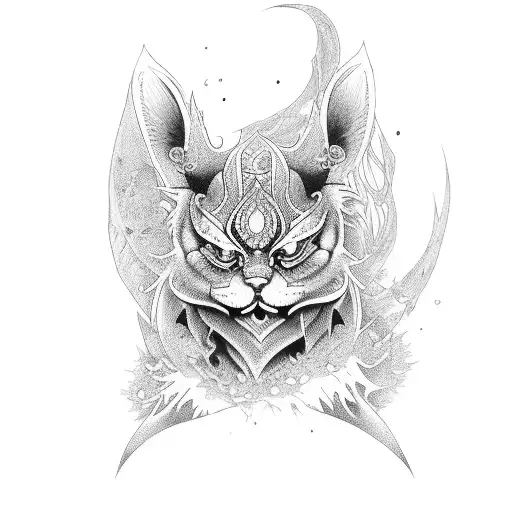 kuromi tattoo design idea