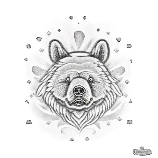 un oso de peluche un poco triste con un parche de corazon en el cual tiene bordado un numero 25 tattoo design idea