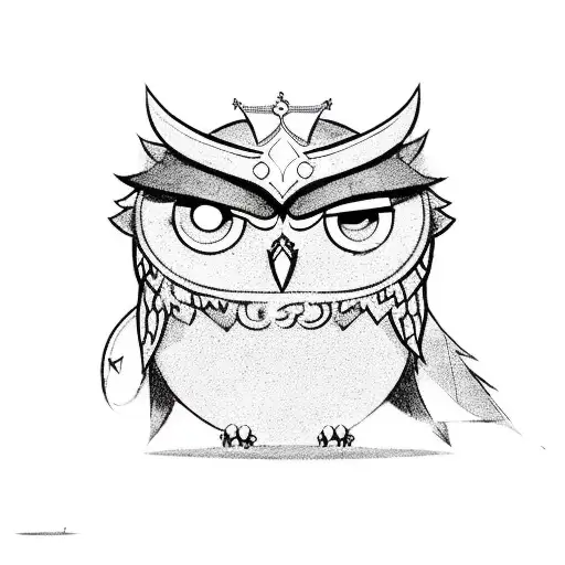 ludo from star Vs the forces of evil and king from the owl house being cute tattoo design idea