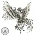 shadow wings  tattoo design idea