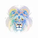 lion and phoenix  tattoo design idea