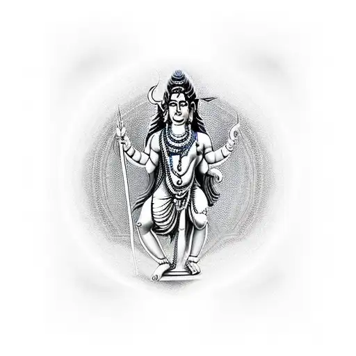 Lord shiva that symbolized strength, bravery, and protection. Tattoo that can cover the arm. tattoo design idea