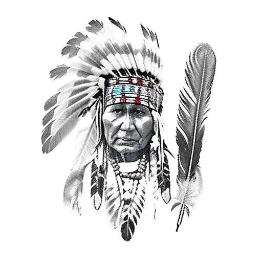 native american feather tattoo designs