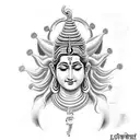 Lord shiva that symbolized strength, bravery, and protection. Tattoo that can cover the arm. tattoo design idea