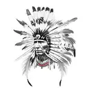 Native american tattoo with feather headdress. For a tattoo that will cover the right forearm tattoo design idea