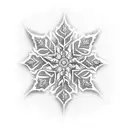 Snow flake tattoo design idea