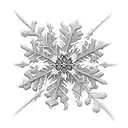 Snow flake tattoo design idea