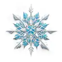 Snow flake tattoo design idea