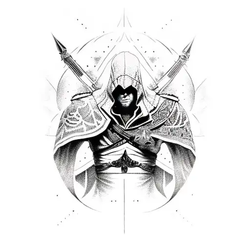 assassins creed, ezio, air tattoo design idea