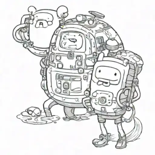 adventure time tattoo design idea