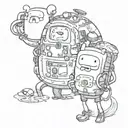 adventure time tattoo design idea