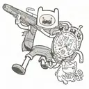 adventure time tattoo design idea