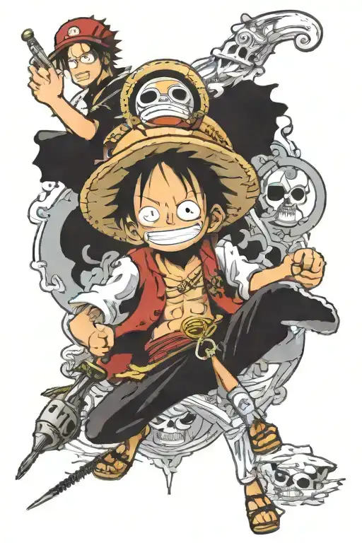 One Piece Manga strip mentioning adventure tattoo design idea