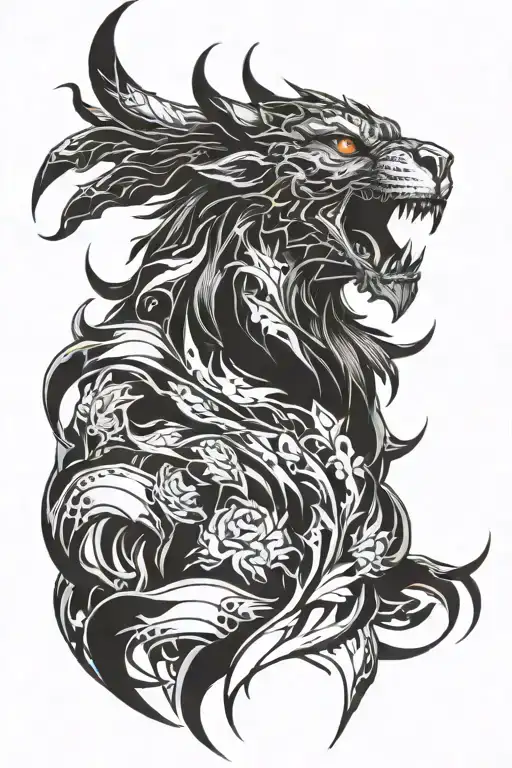 Solo Leveling Igris tattoo design idea