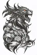 Solo Leveling Igris tattoo design idea