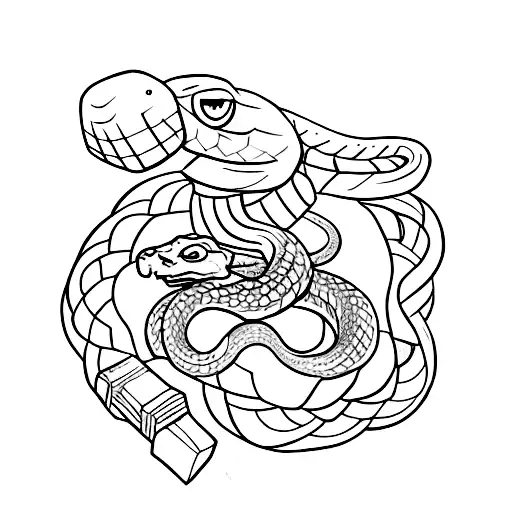 Combine a thor and a snake in a tattoo design tattoo design idea