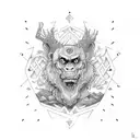agp in  english scroll tattoo design idea