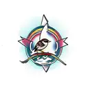 Sparrow tattoo design idea