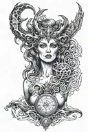 hecate+magic tattoo design idea