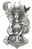 hecate+magic tattoo design idea