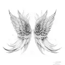 wings blessed tattoo design idea