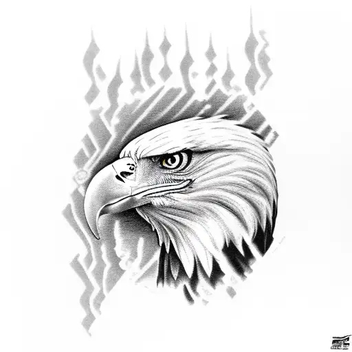 Eagle with Snake tattoo design idea