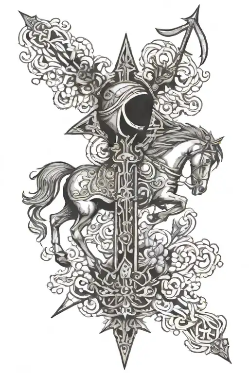 holy crusades tattoo design idea