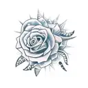 23 spike tattoo design idea