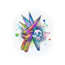 23 spike tattoo design idea