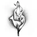 calla lily tattoo design idea