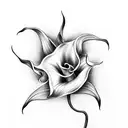 calla lily tattoo design idea