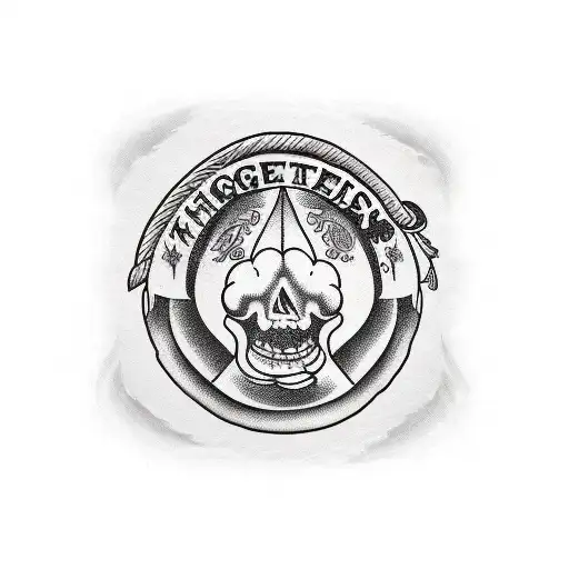 vegetables and chef gear tattoo design idea