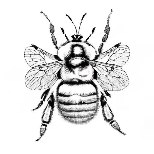bumble bee on steroids tattoo design idea