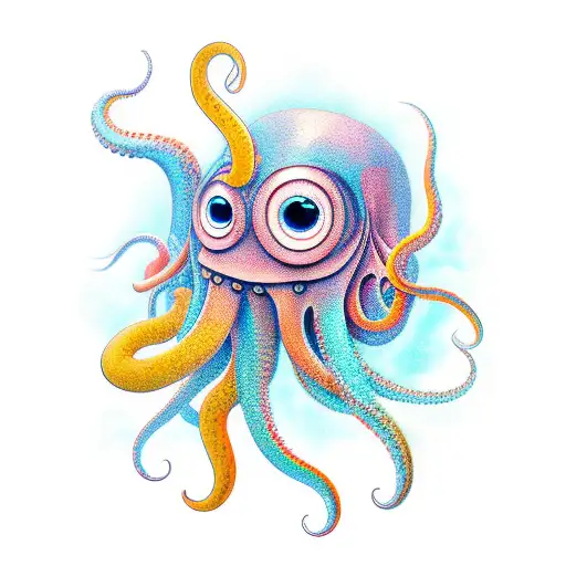 squid tattoo design idea