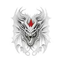 red dragon tattoo design idea