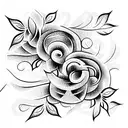 Floral vines tattoo design idea