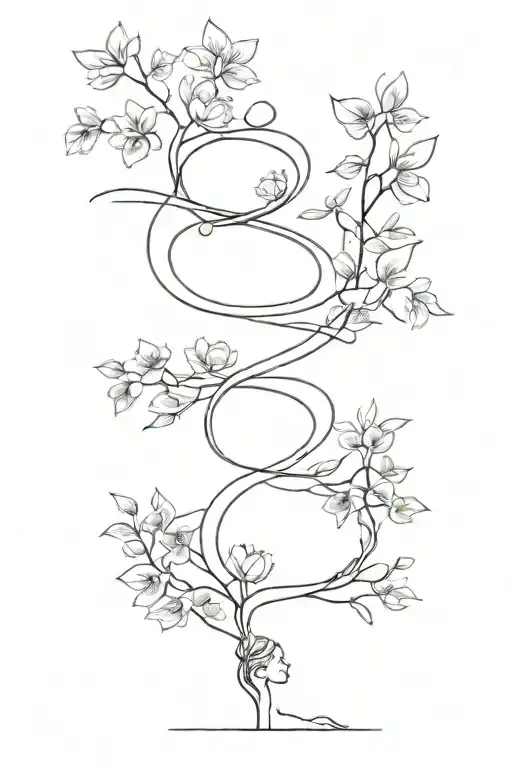 overthinking and balance spine tattoo tattoo design idea