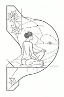 overthinking and balance  tattoo design idea
