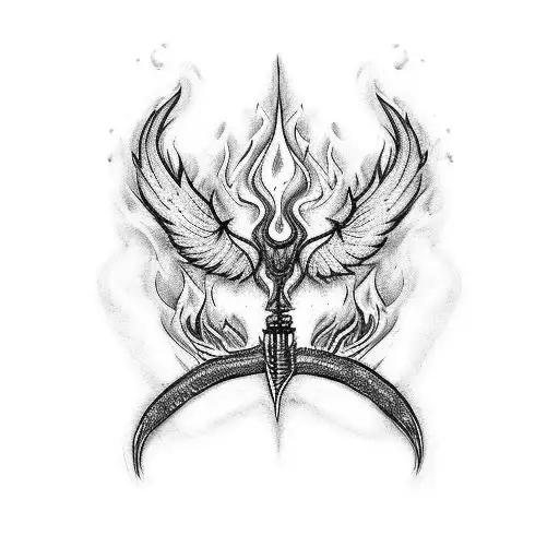 text  "it's better to burn out than to fade away" inside the  flames tattoo design idea